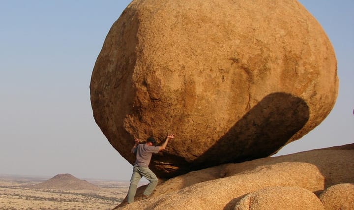 Look how strong I am without doing anything!